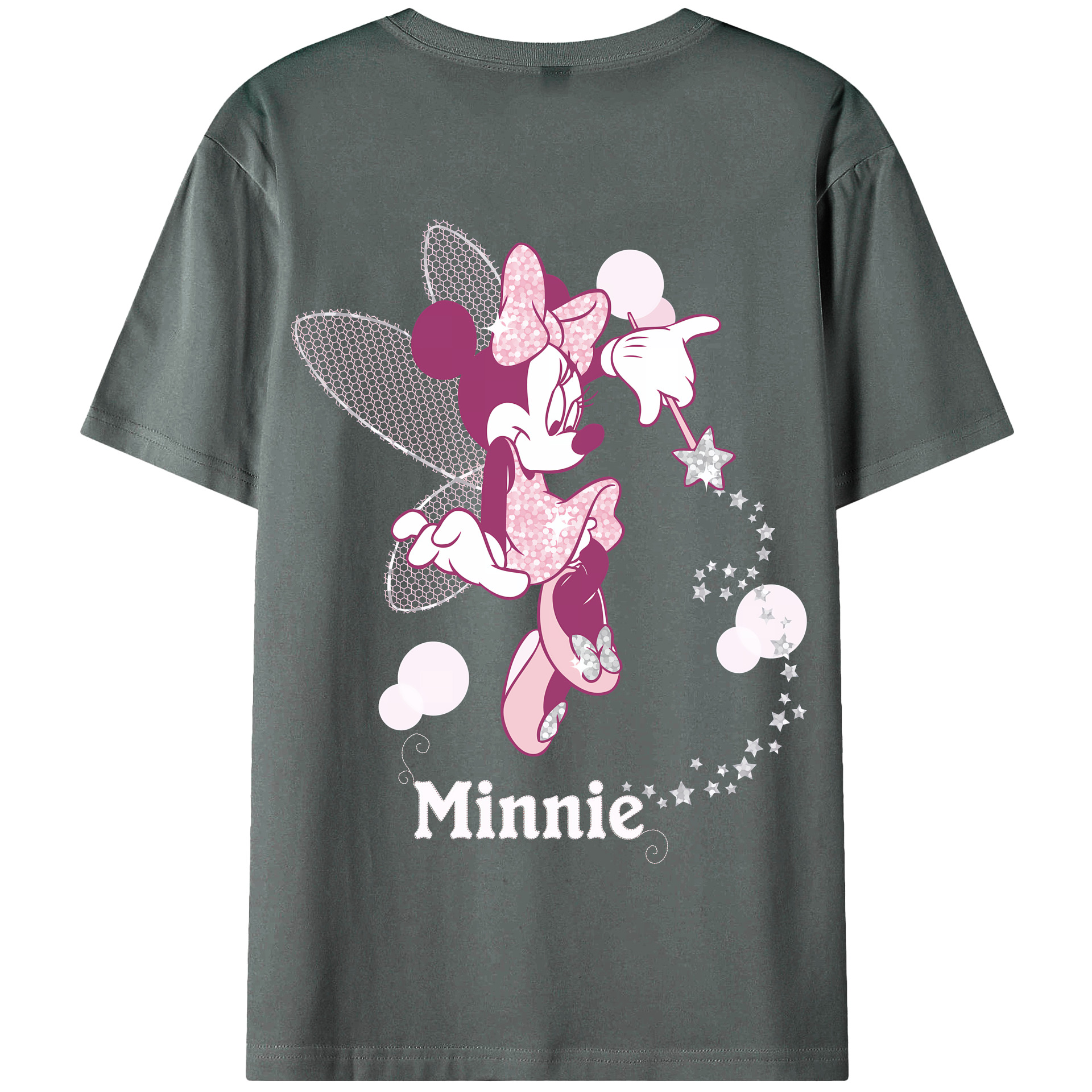 （画像用） ミッキーマウス Mickey Mouse 綿100％半袖Tシャツ（背面プリント）